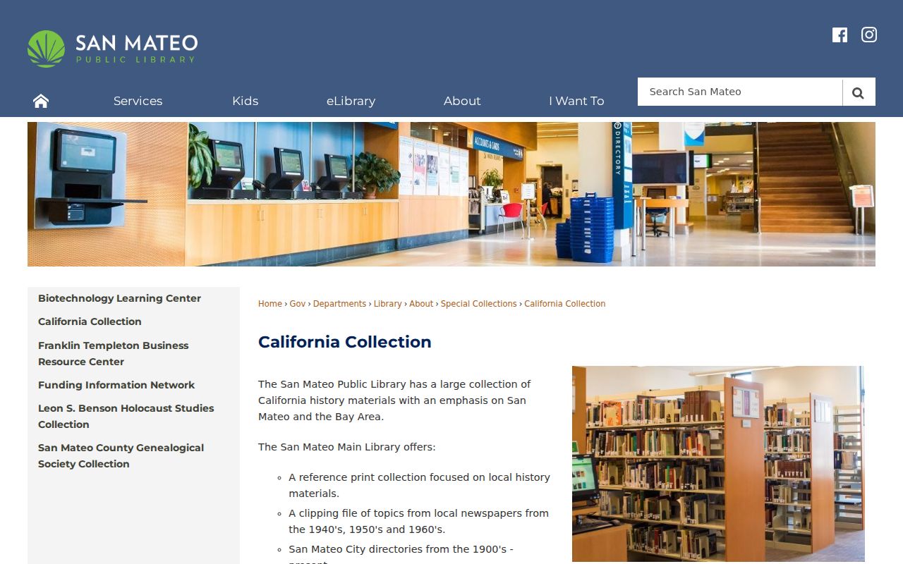 San Mateo people search resources in the library California Collection